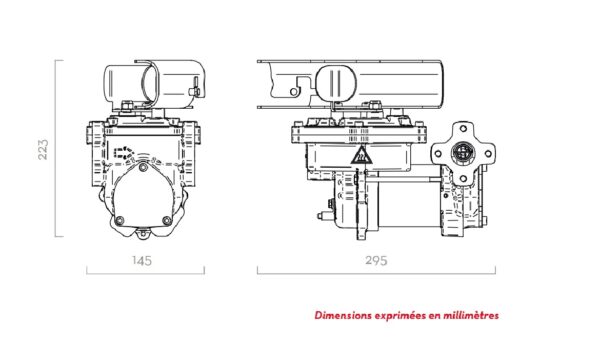 Pompe EX50 12v - ATEX Pompe piusi EX50 AC 12V dimensions ATEX essence et gasoil