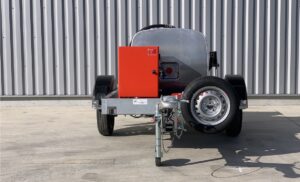 Roue de secours et son support pour remorque à carburant PEGASE Essence-diesel-avaition