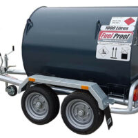 Remorque cuve gasoil - Remorque citerne 1000 litres double essieu avec cuve de transport pour GNR