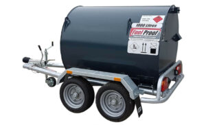 Remorque cuve gasoil - Remorque citerne 1000 litres double essieu avec cuve de transport pour GNR