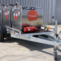 Remorque aviation citerne Capacité supérieure à 1000L - Aviation tank trailer