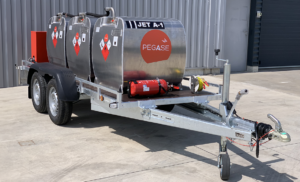 Remorque aviation citerne Capacité supérieure à 1000L - Aviation tank trailer