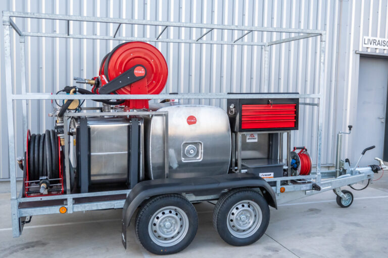 Remorque-atelier-maintenance-entretien Remorque de transport et distribution d’huile Remorque-oil-maintenance-huile-pompage-neuve-usagee-500l-450l