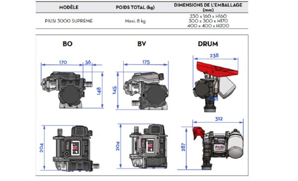 Pompe-12V-gestion-GNR-PIUSI-SUPREM-3000-BV