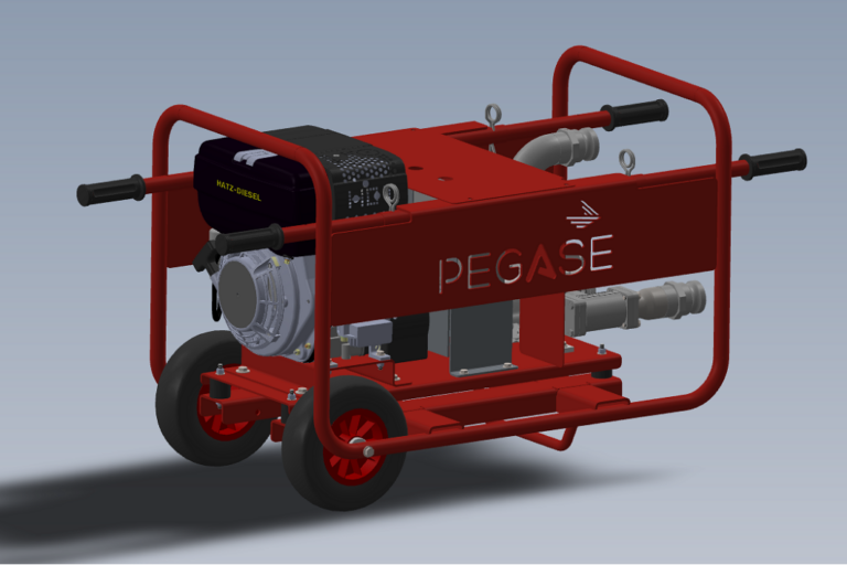 Pompe-termique-diesel-carburant-eau-cenrifuge-sur-mesure-chassis-trolley-roues-deplacable