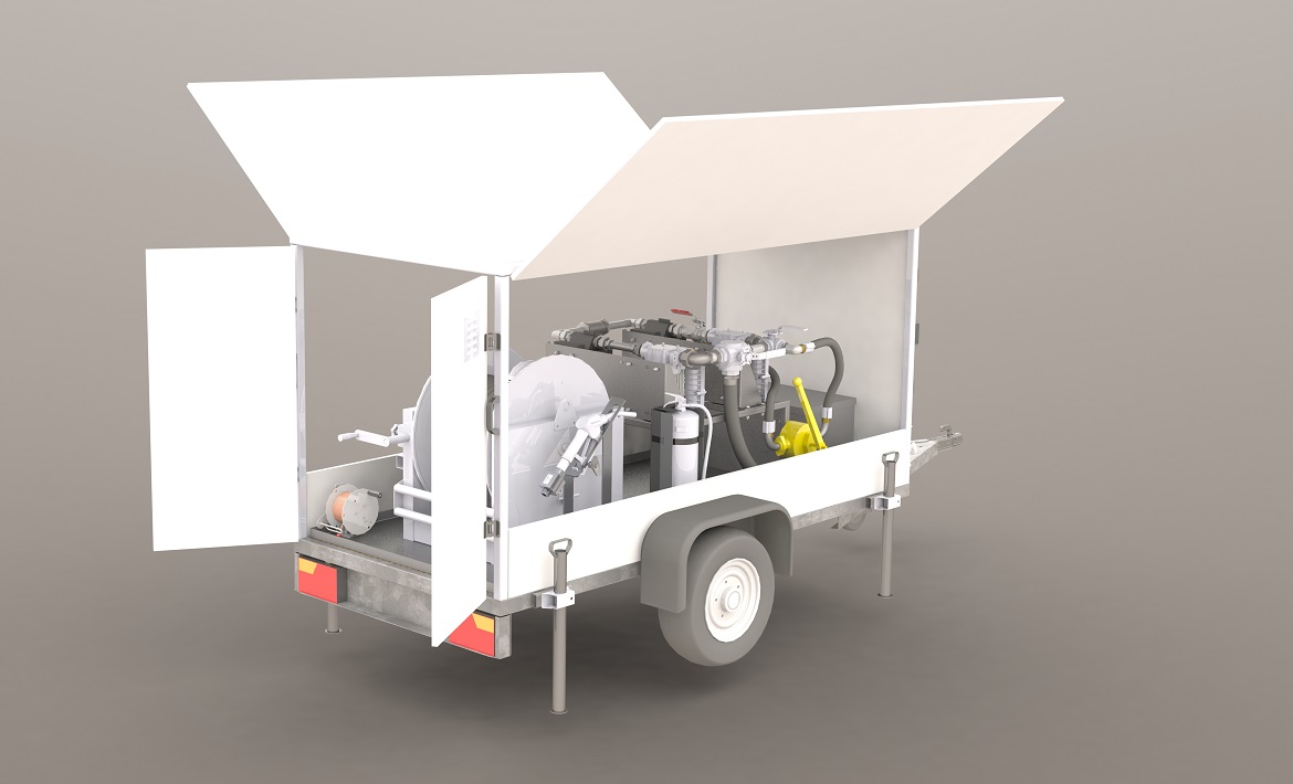 Remorque-transfert-JET-A1-ATEX-kerosene-avitailleur-aéroport
